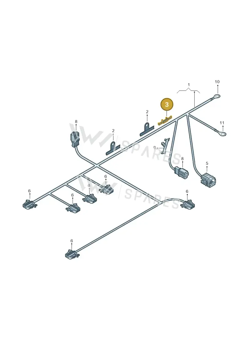 1J0971930N — Volkswagen California (2015-2019) diagram 871972330, position 3