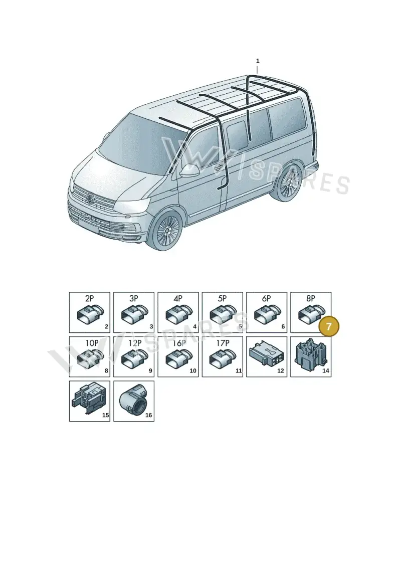 1J0972724 — Volkswagen Transport. multivan (2019-2024) diagram 7em972086, position 7