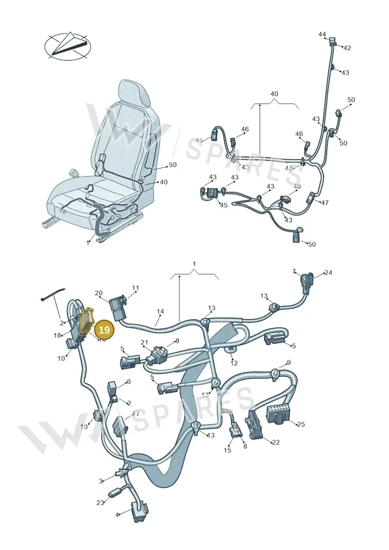 1J0972725 — Volkswagen Amarok twin cab (2022-) diagram 793972270, position 19