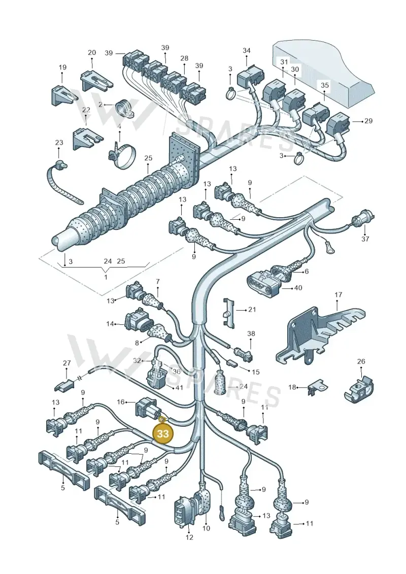 1J0972741B — Volkswagen Passat syncro/4Motion (1998-2000) diagram 156971140, position 33