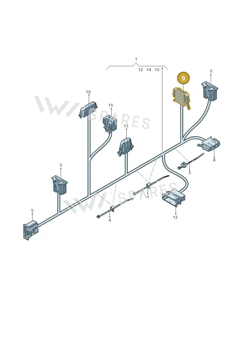 1J0972754 — Audi Q3 1.4 (2016-) diagram 690972650, position 9