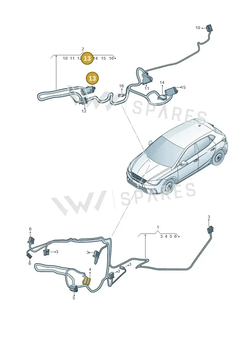 1J0972754 — SEAT Arona (2017-) diagram 835972450, position 13