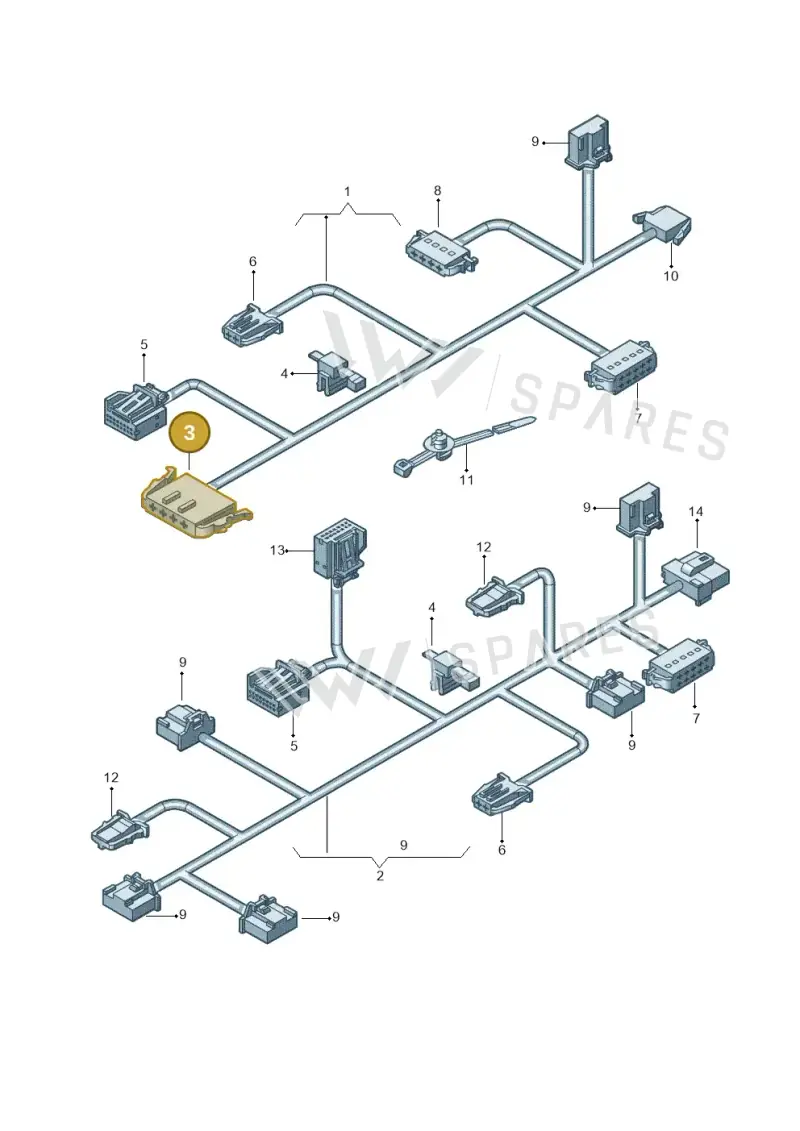 1J0972755 — Volkswagen Beetle (2016-2019) diagram 715972660, position 3
