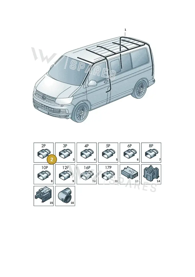1J0972762 — Volkswagen Transport. multivan (2019-2024) diagram 7em972086, position 2