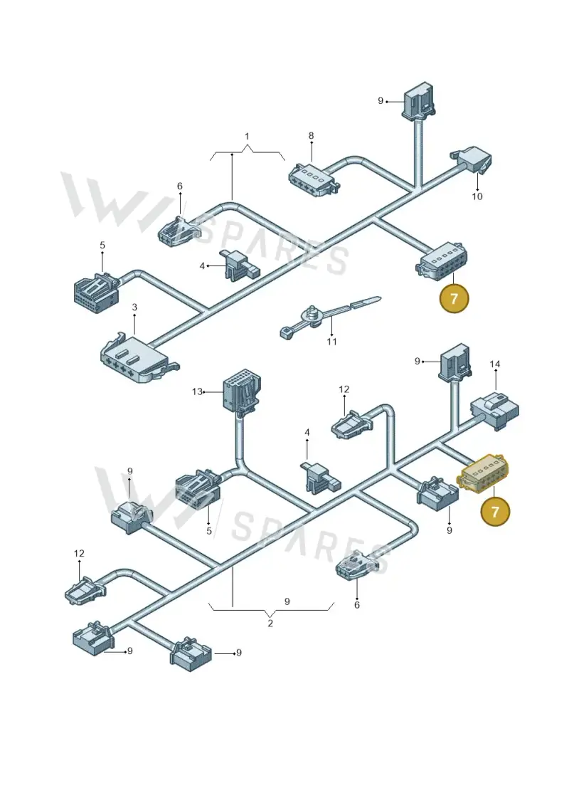 1J0972785 — Volkswagen Beetle (2016-2019) diagram 715972660, position 7