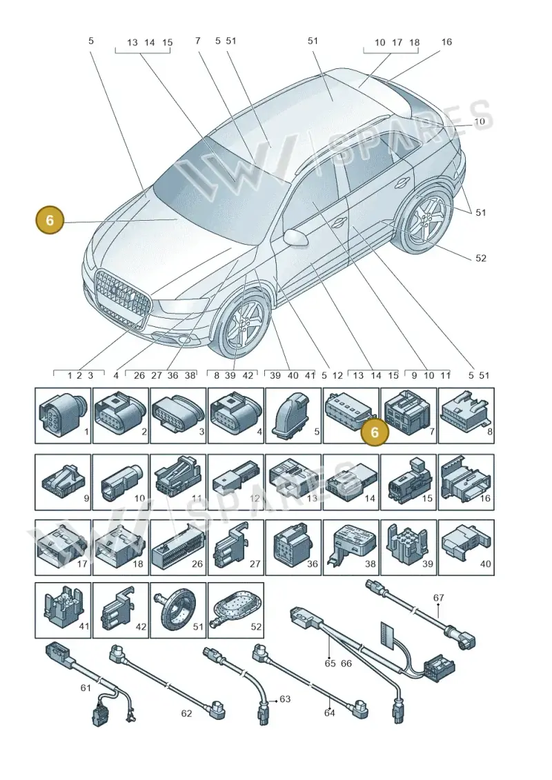 1J0972785 — Audi Q3 1.4 (2016-) diagram 728971790, position 6