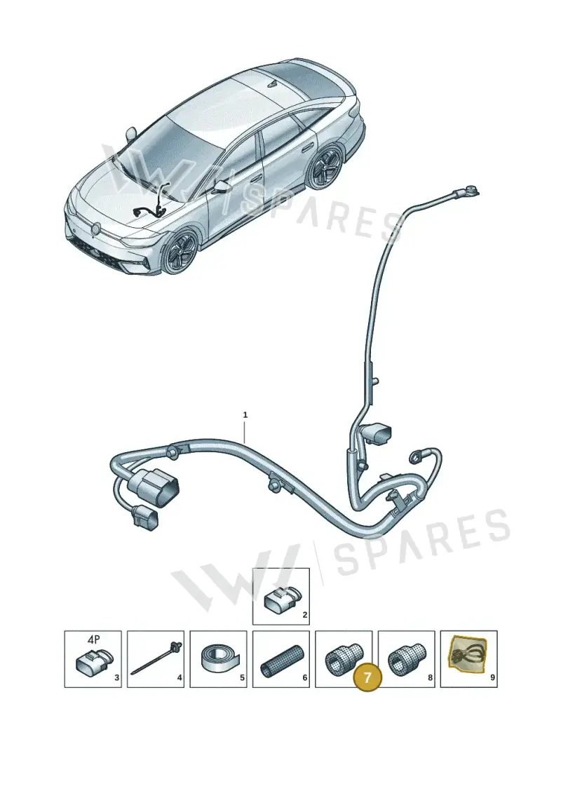1J0972844 — Volkswagen ID.7 (2023-2025) diagram 14b971700, position 7