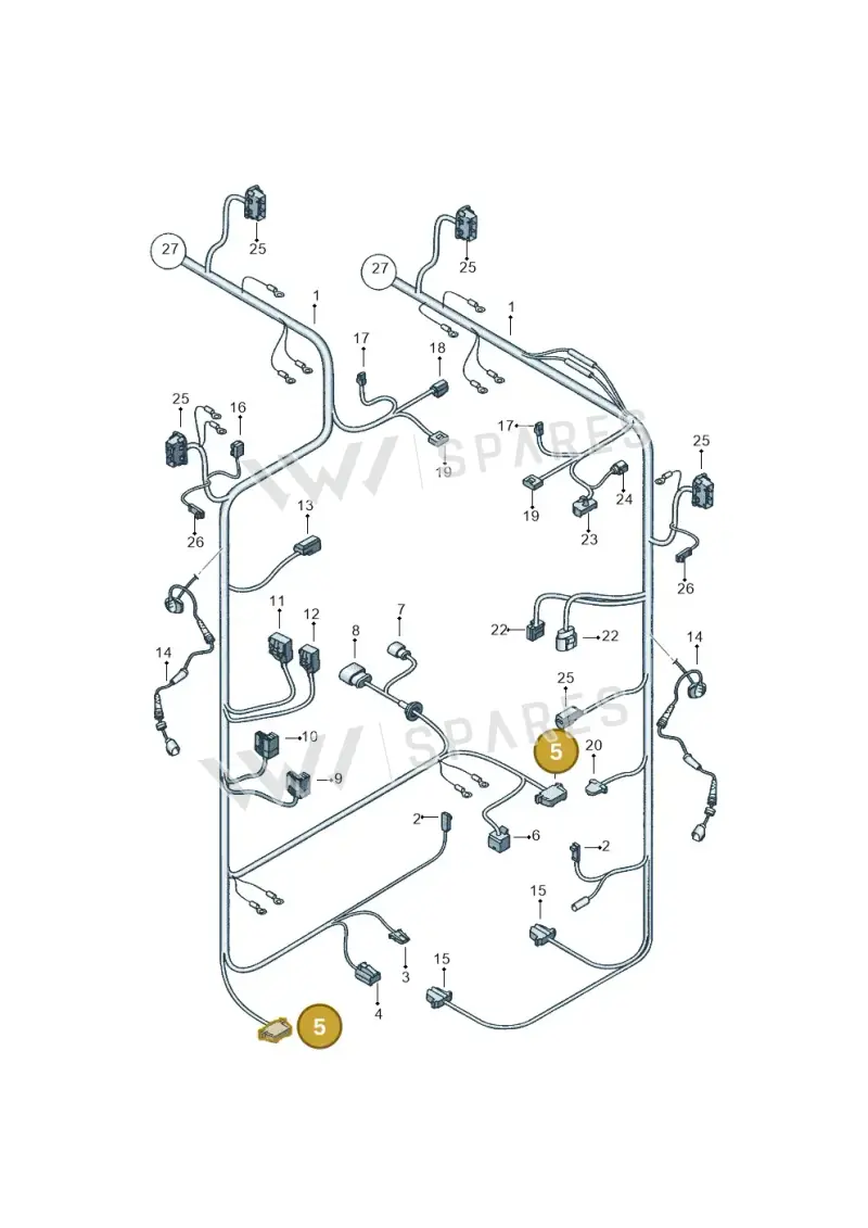 1J0972924 — SEAT Altea XL (2013-) diagram 418971860, position 5