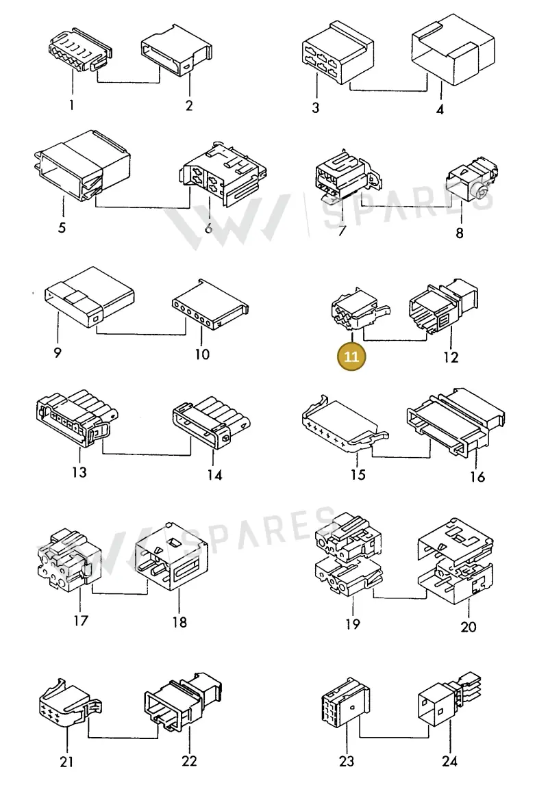 1J0972926 — Volkswagen 1J0 platform diagram 198971000, position 11