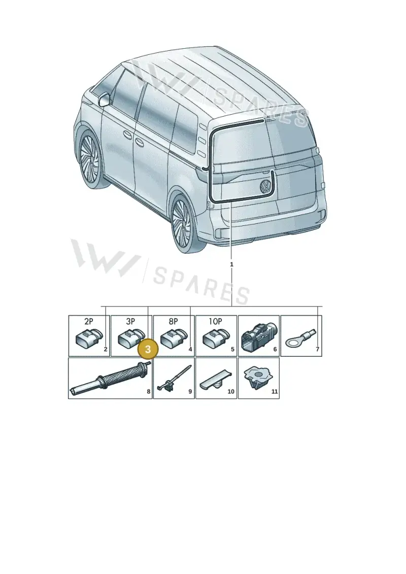 1J0973115A — Volkswagen ID.Buzz (2022-) diagram 15a972840, position 3