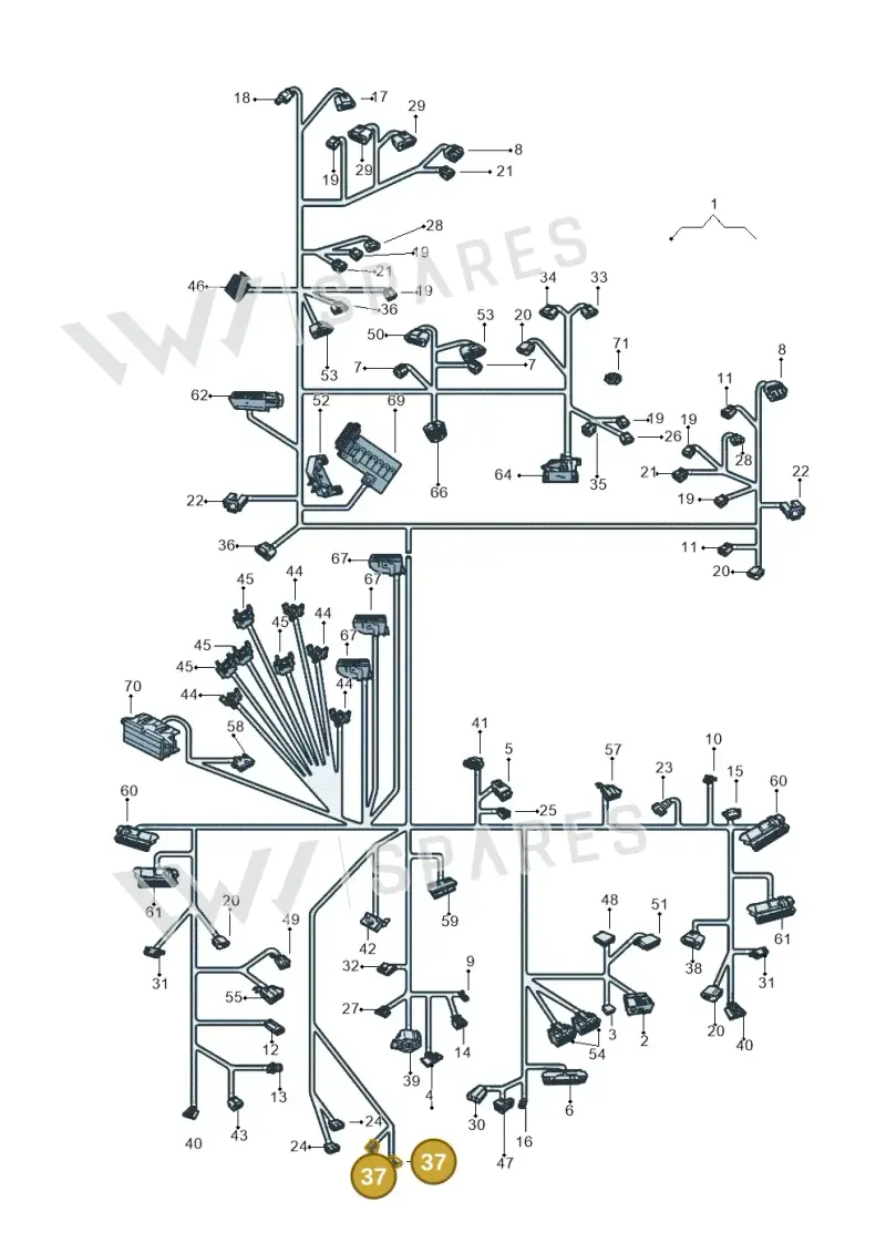 1J0973303 — Volkswagen Up! 1.0 TSI (2013-2017) diagram 559971800, position 37