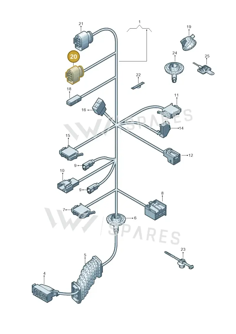 1J0973713 — Volkswagen Amarok twin cab (2022-) diagram 683972330, position 20