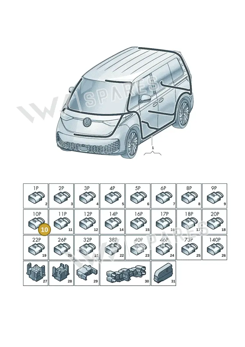 1J0973715 — Volkswagen ID.Buzz (2022-) diagram 15a972000, position 10
