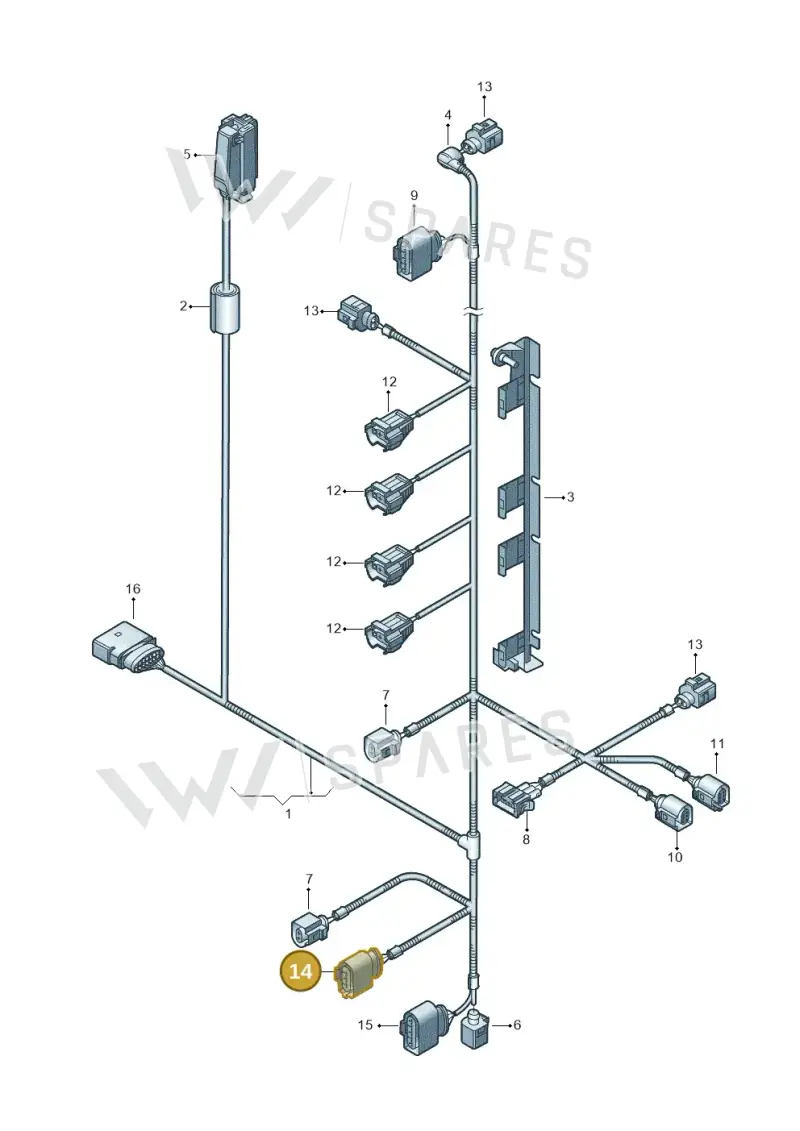 1J0973723G — SEAT Altea XL (2013-) diagram 409971020, position 14