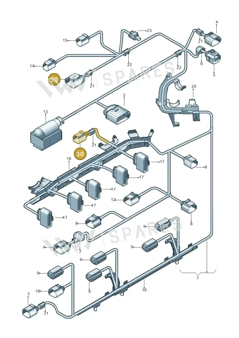 1J0973723G — Volkswagen New beetle (2011-2016) diagram 715971050, position 10