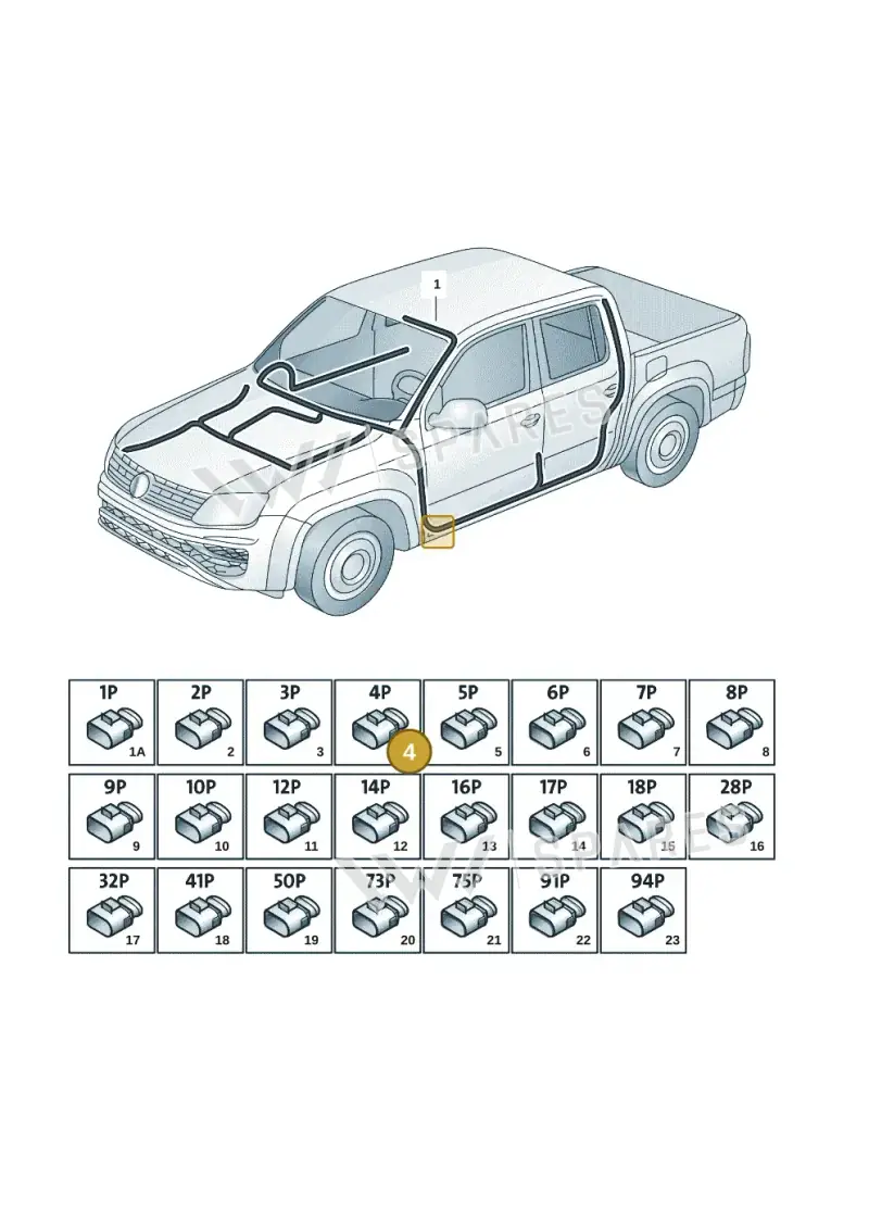1J0973724 — Volkswagen Amarok twin cab (2022-) diagram 2ha971080, position 4