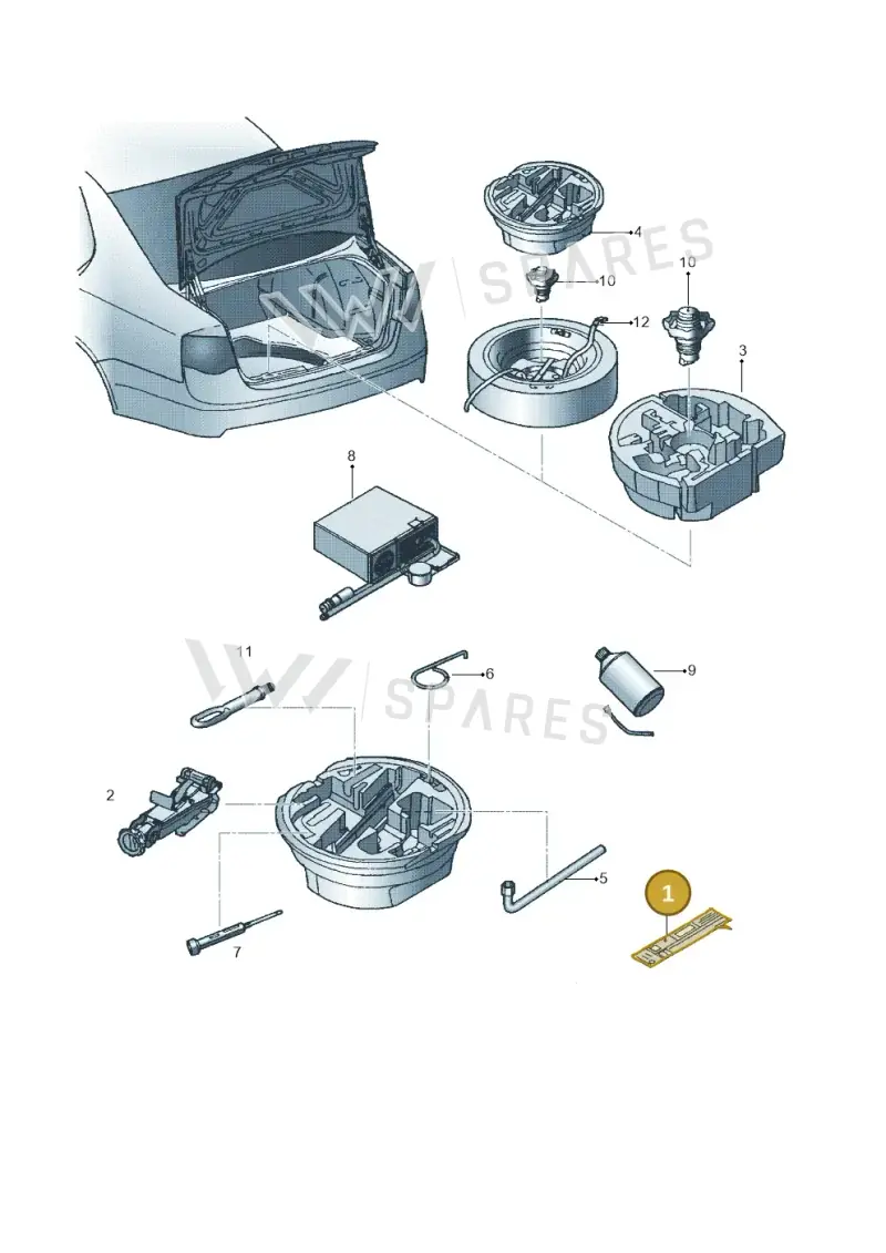 1K0010358R — Volkswagen Jetta (2008-2011) diagram 462012000, position 1