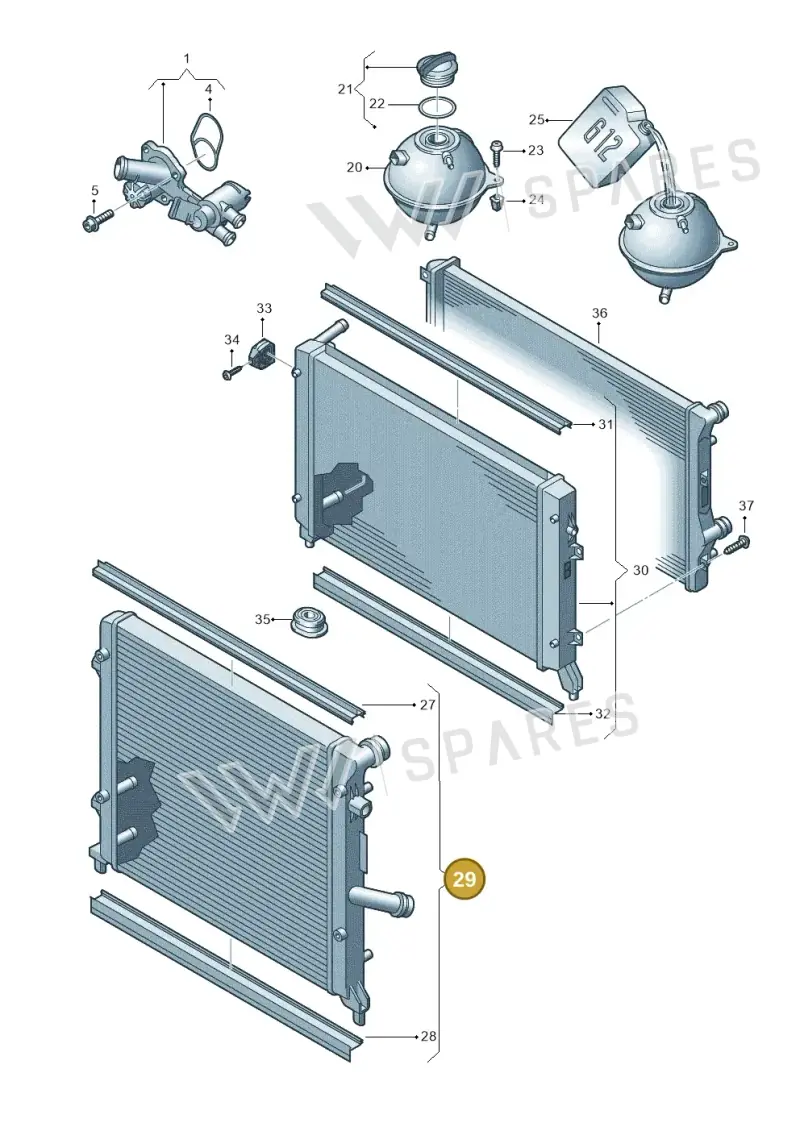 1K0121251CL — Volkswagen Beetle (2016-2019) diagram 694121800, position 29