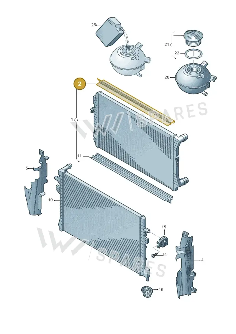 1K0121345C — Volkswagen Beetle (2016-2019) diagram 786121880, position 2