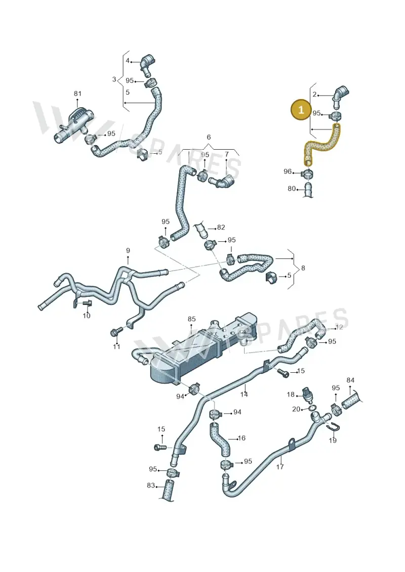1K0122073GF — Volkswagen New beetle (2011-2016) diagram 649121510, position 1