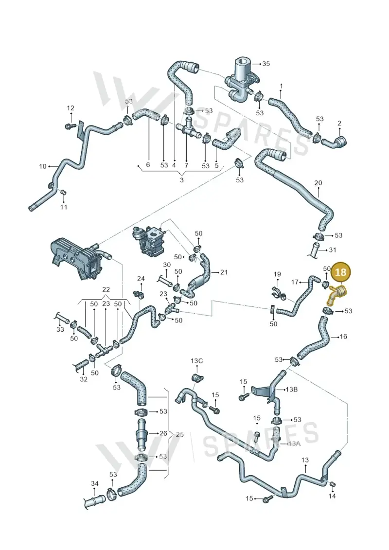 1K0122291AL — Volkswagen Jetta Vagon            08> (2008-) diagram 420121410, position 18
