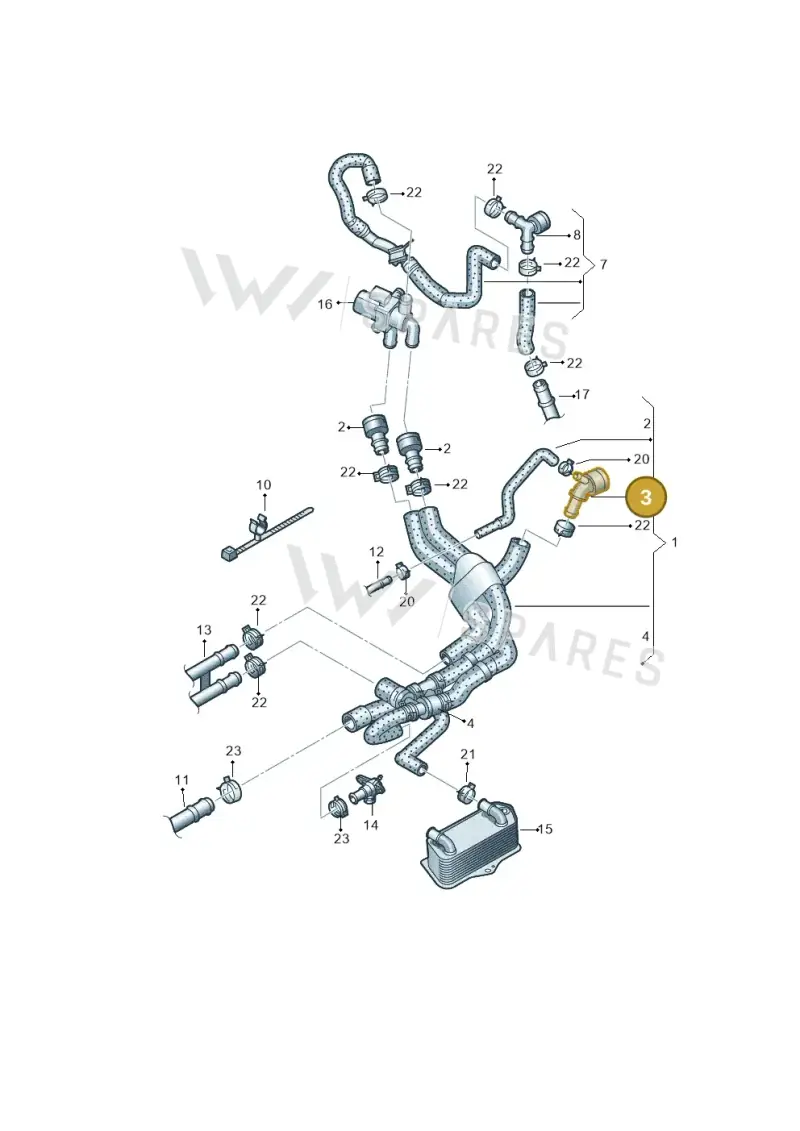 1K0122291AL — Volkswagen Sharan Blue Motion (2010-2015) diagram 689121480, position 3