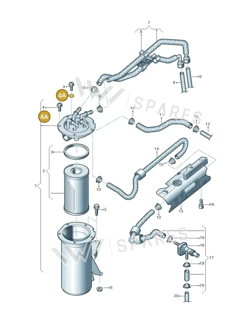 1K0127113B — Volkswagen Golf Plus (2011-2014) diagram 729127150, position 4A