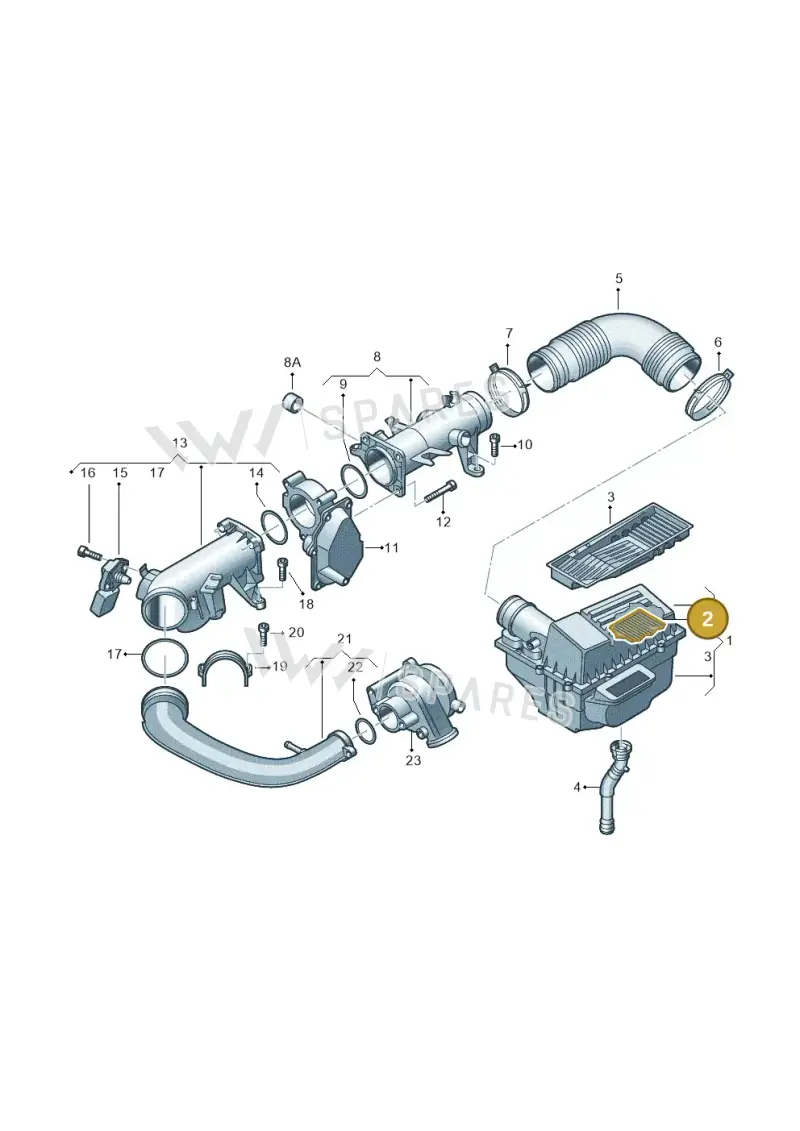1K0129620L — Volkswagen Beetle (2016-2019) diagram 649129150, position 2