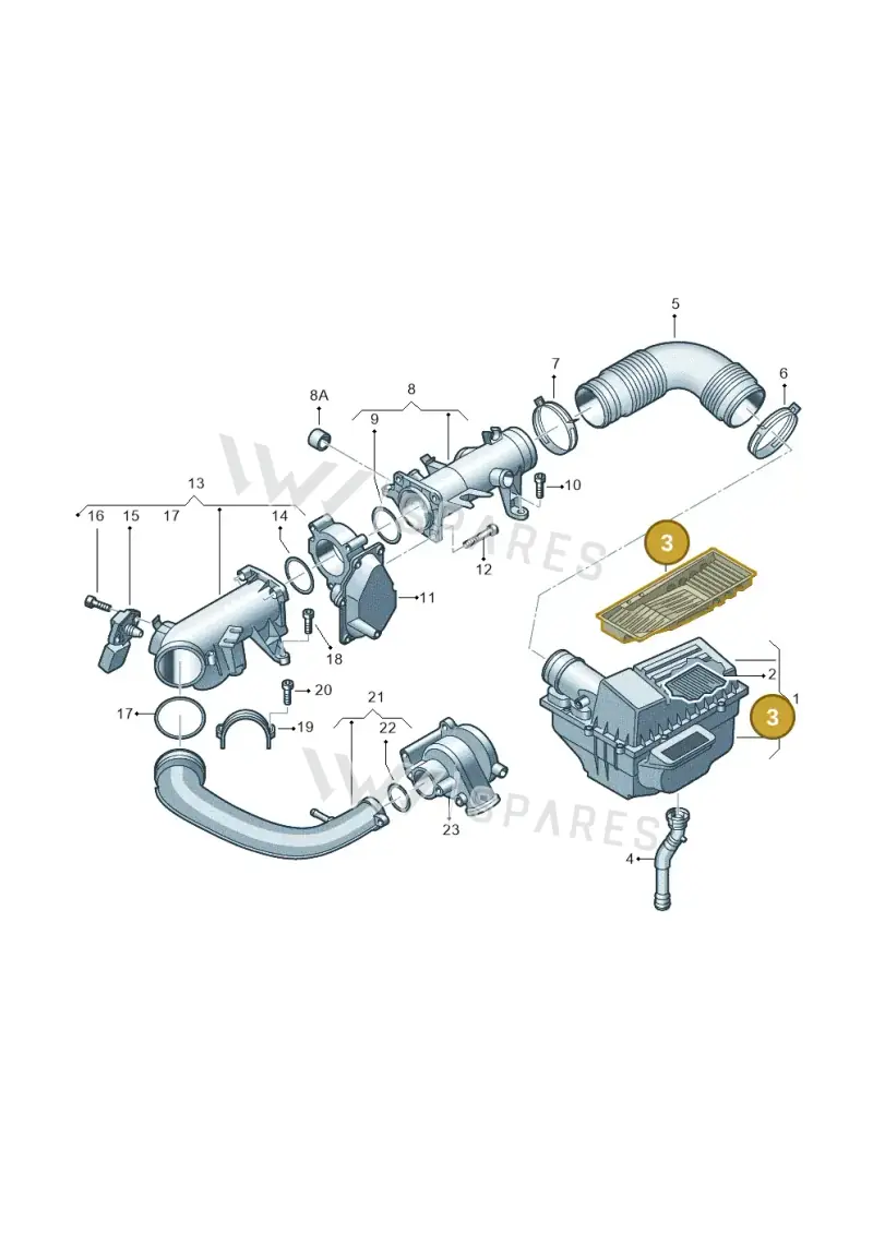 1K0129668 — Volkswagen Beetle (2016-2019) diagram 649129150, position 3