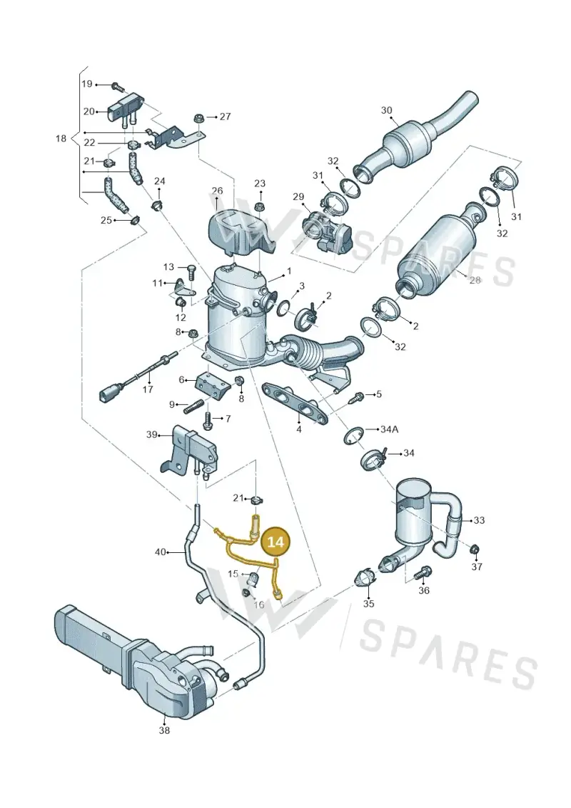 1K0131552A — Volkswagen New beetle (2011-2016) diagram 646253630, position 14