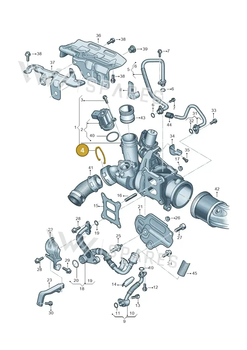 1K0145769B — Volkswagen Beetle (2016-2019) diagram 786145530, position 4