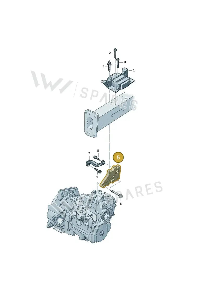 1K0199117CK — Volkswagen T-Roc convertible 1.5 (2019-2024) diagram 2gk199060, position 5