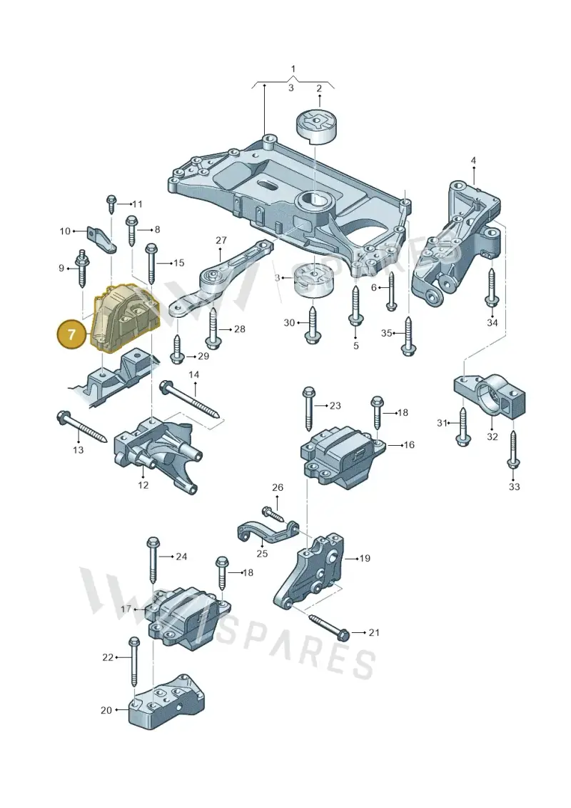 1K0199262AS — Volkswagen Jetta Vagon            08> (2008-) diagram 409199200, position 7
