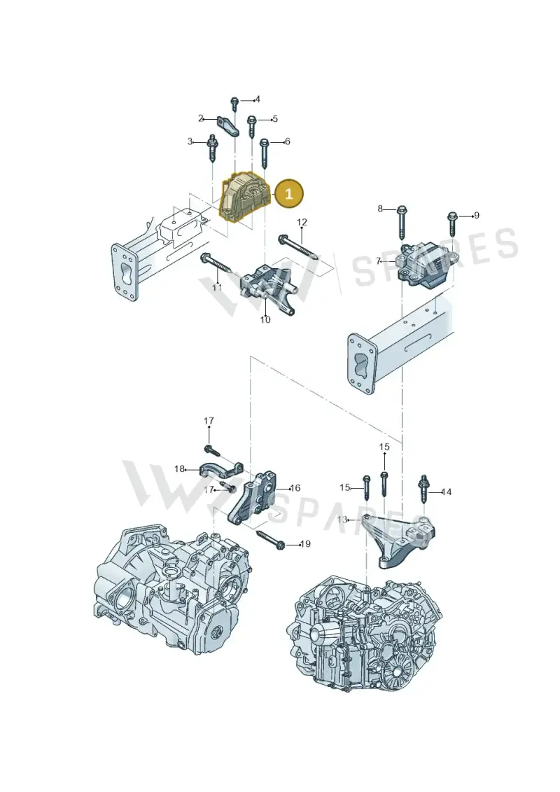 1K0199262CG — Volkswagen Beetle (2016-2019) diagram 801199400, position 1
