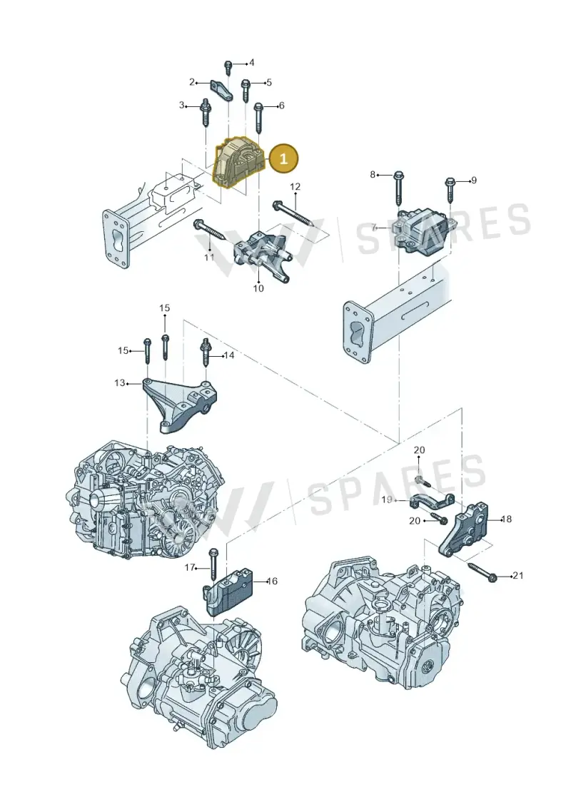 1K0199262DJ — Volkswagen Beetle (2016-2019) diagram 801199280, position 1