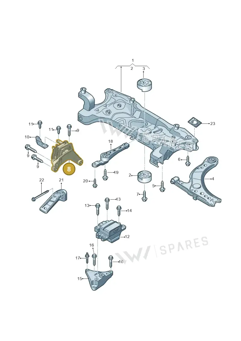 1K0199262K — Volkswagen Jetta (2013-2014) diagram 692199240, position 8