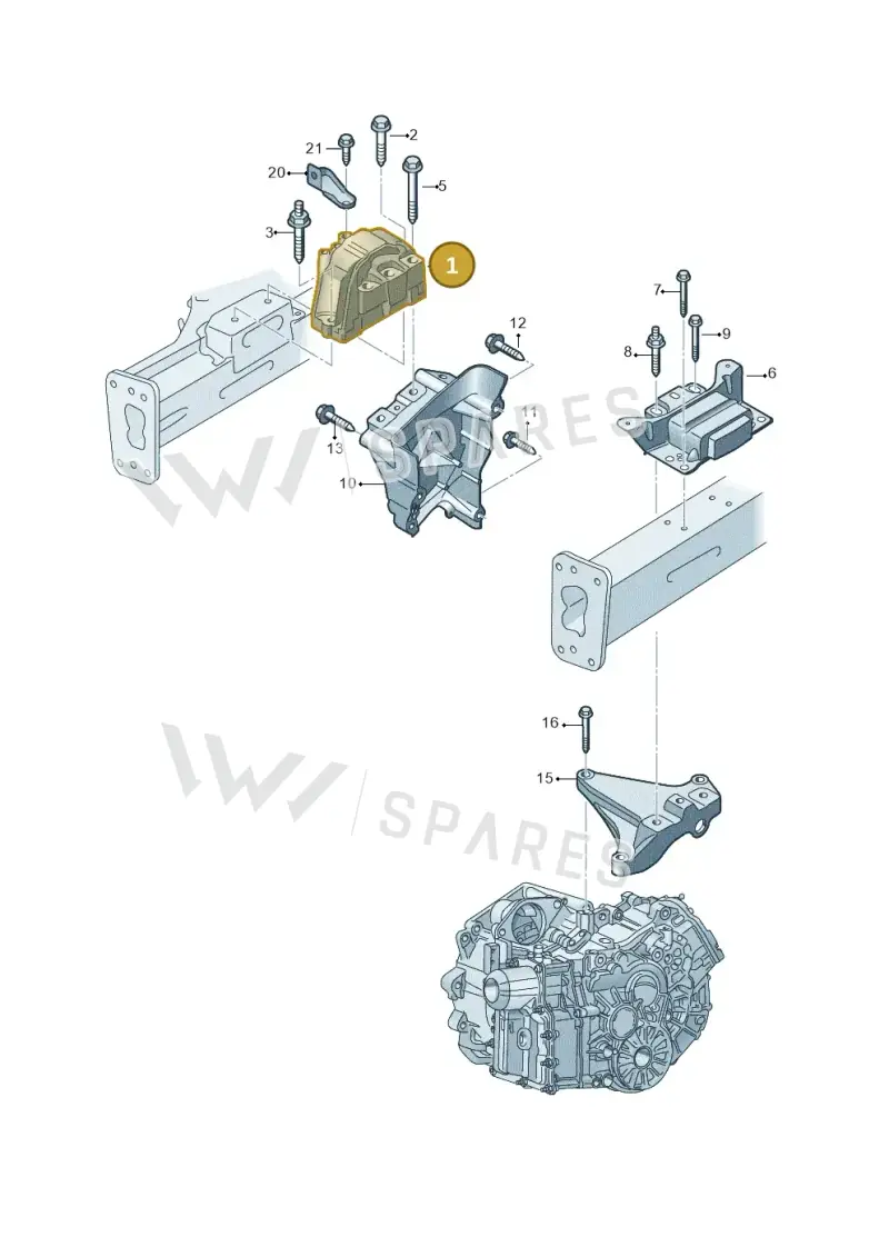 1K0199262L — Volkswagen Caddy kombi (2015-2020) diagram 866199250, position 1