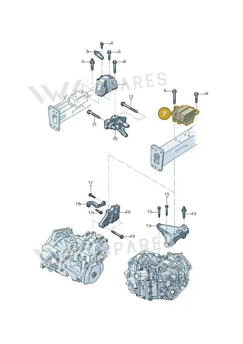 1K0199555CE — Volkswagen Beetle (2016-2019) diagram 801199400, position 7