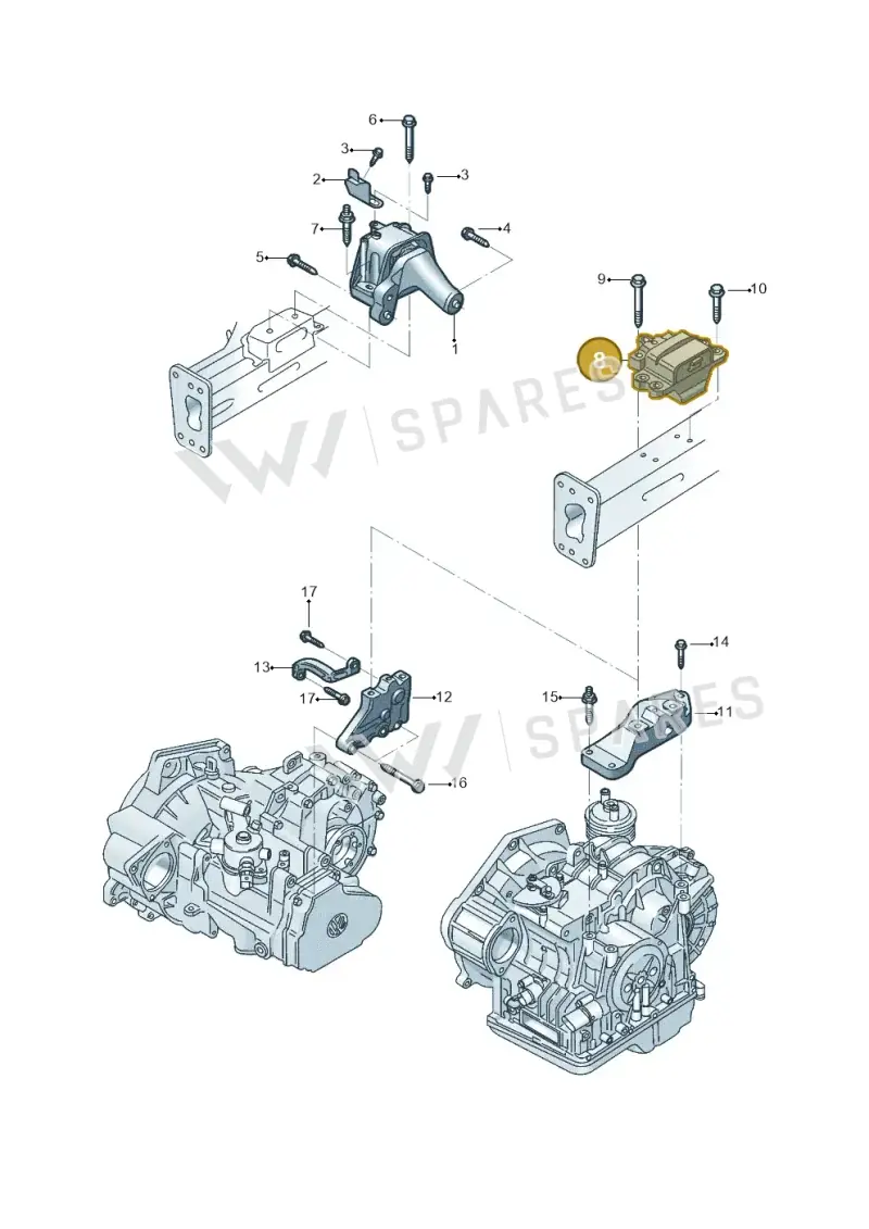 1K0199555CE — Volkswagen Beetle (2016-2019) diagram 801199230, position 8