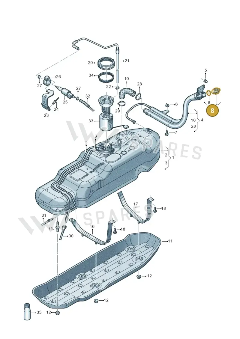 1K0201550AR — Volkswagen Amarok twin cab (2022-) diagram 894201600, position 8