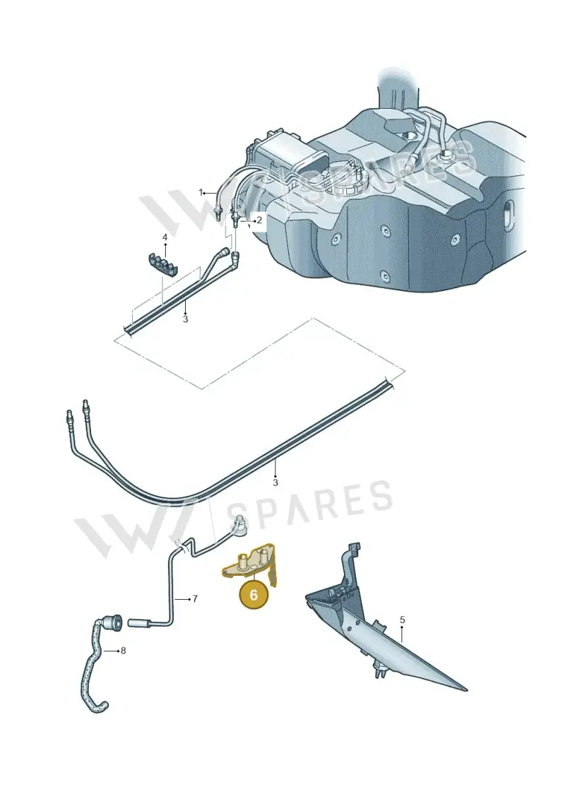 1K0201970 — Volkswagen TOURAN (2006-) diagram 477201400, position 6