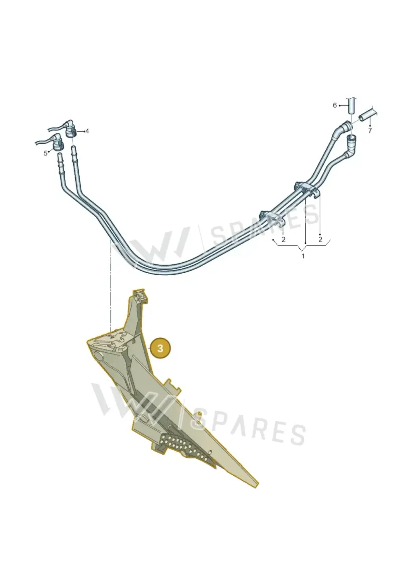 1K0201973 — Volkswagen Scirocco 2.0 (2014-2017) diagram 786201150, position 3