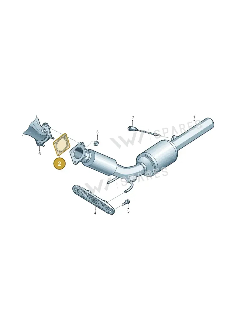 1K0253115J — Volkswagen Beetle (2016-2019) diagram 868253220, position 2