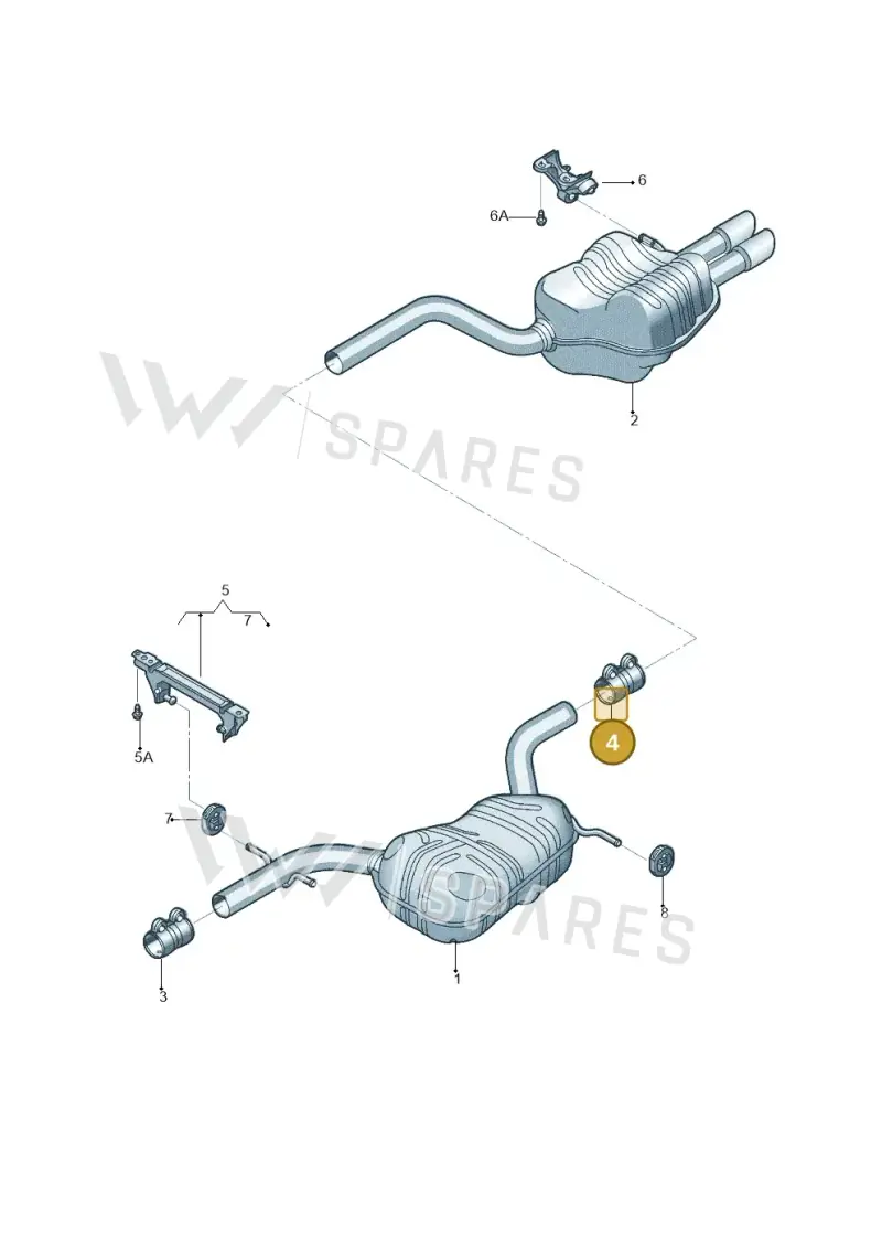 1K0253141M — Volkswagen Jetta 2.0 (2015-2015) diagram 692253830, position 4