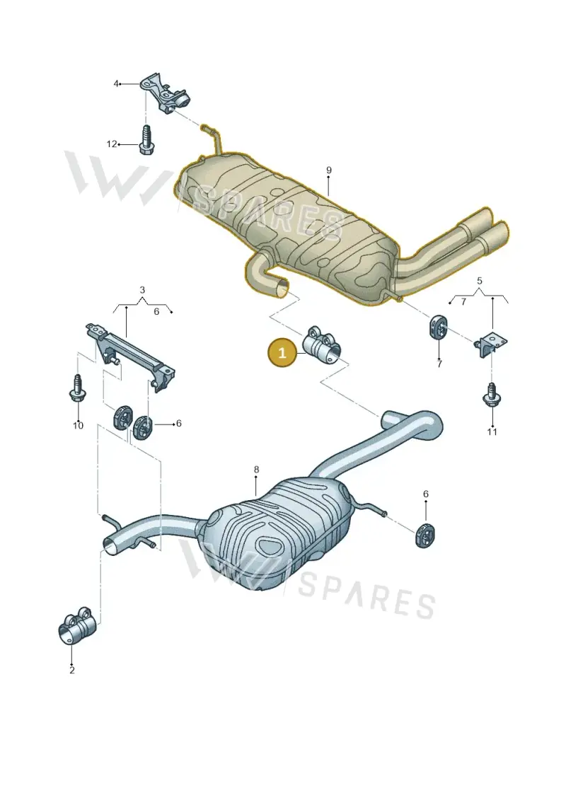 1K0253141M — Volkswagen New beetle cabriolet (2016-2019) diagram 715253900, position 1