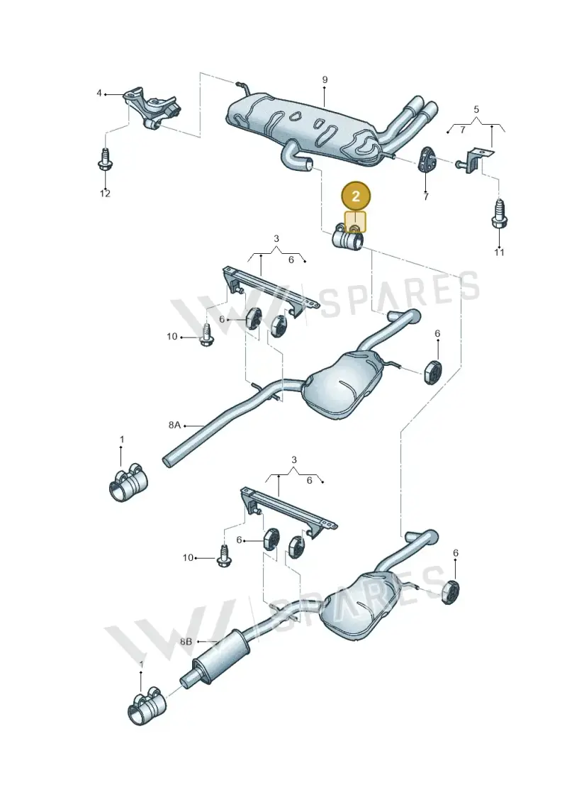 1K0253141M — Volkswagen Beetle (2016-2019) diagram 715253850, position 2