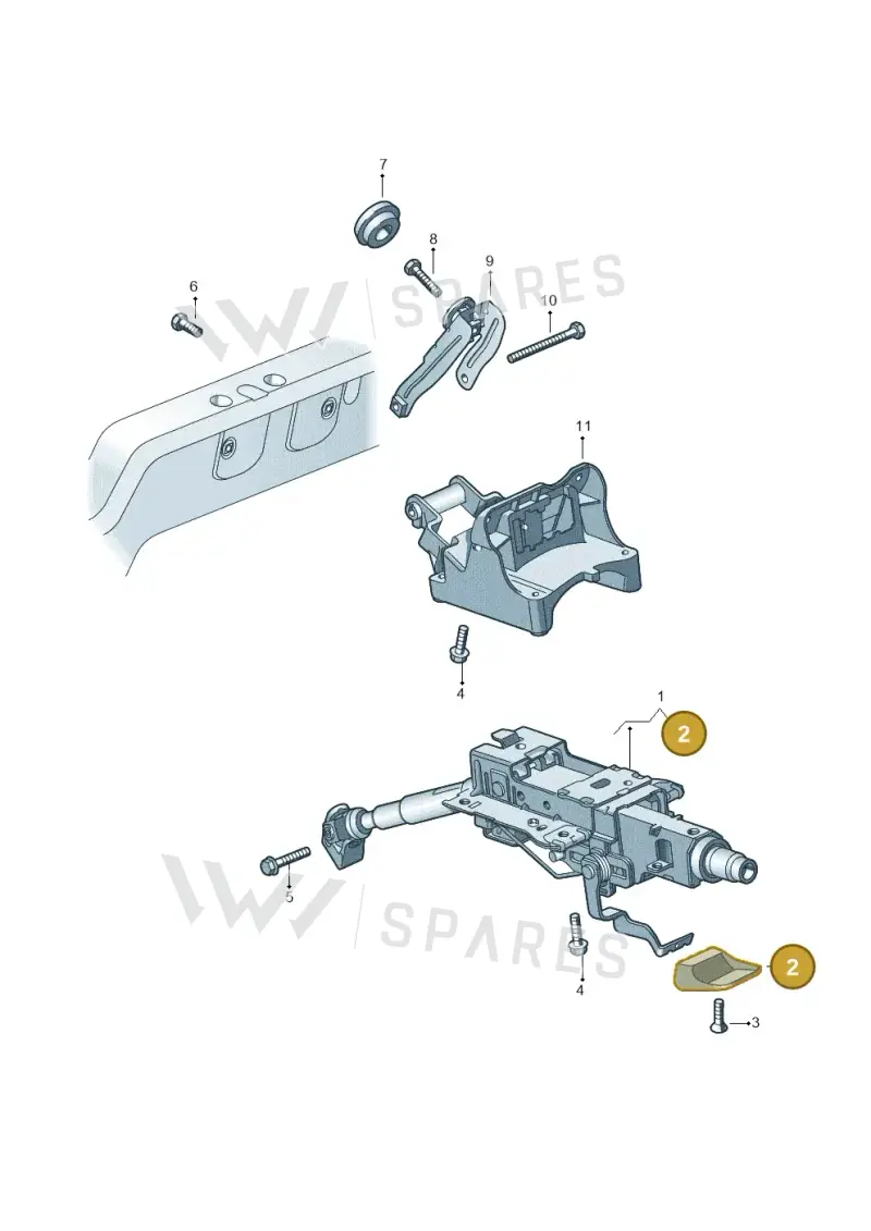 1K0419378 — Volkswagen GOLF PLUS              08> (2007-) diagram 626419300, position 2