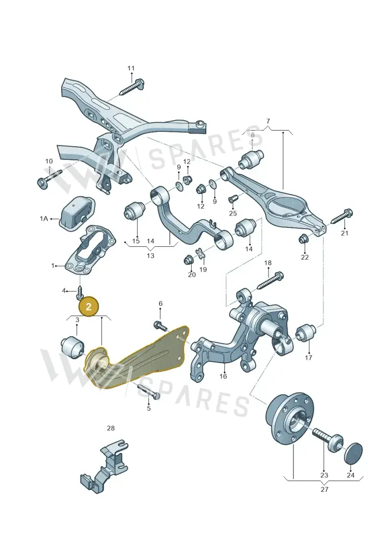 1K0505223K — Volkswagen Beetle (2016-2019) diagram 649505050, position 2