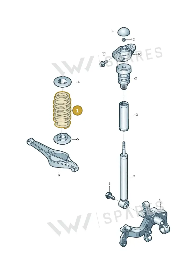 1K0511115BM — Volkswagen Beetle (2016-2019) diagram 854511001, position 1