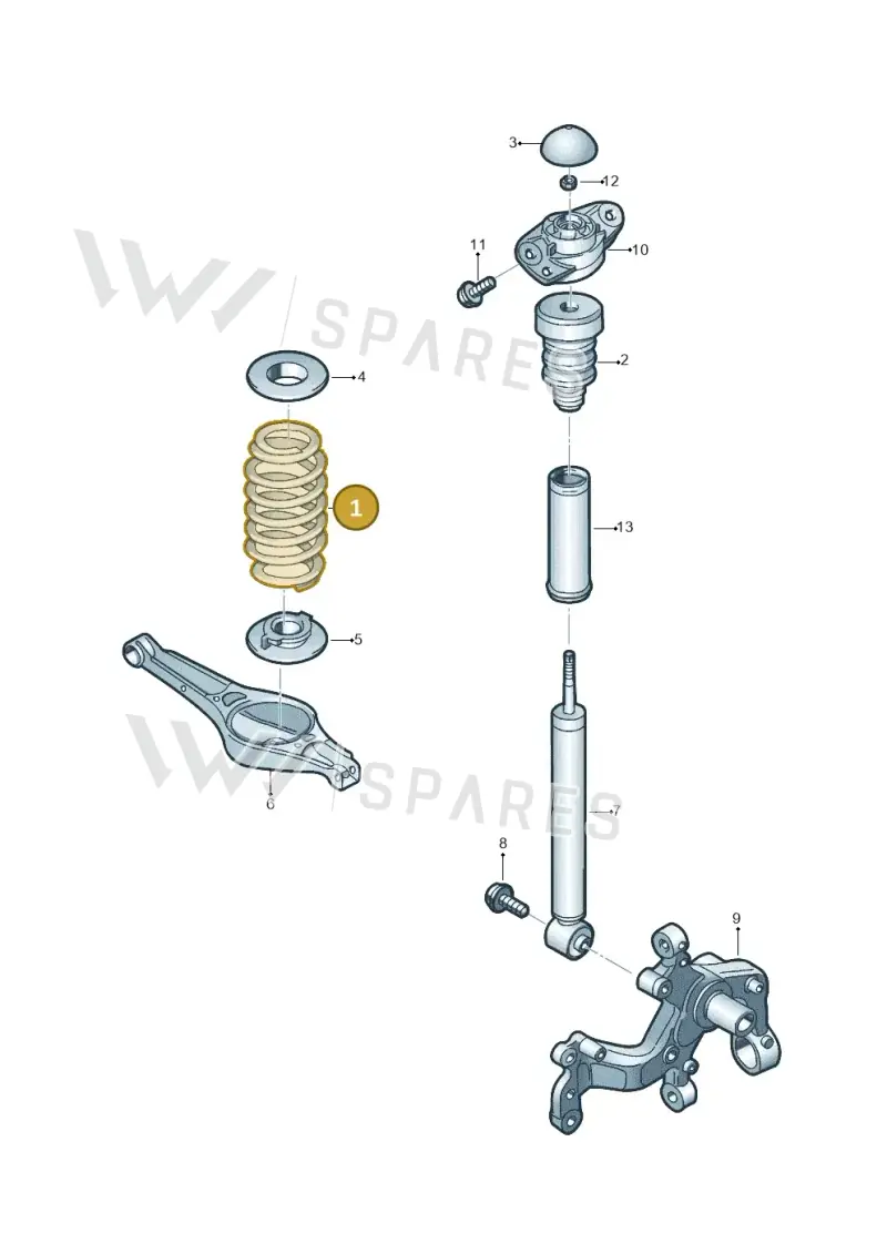 1K0511115CA — Volkswagen Beetle (2016-2019) diagram 854511001, position 1